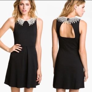 Free People Dress with White/Cream Lace Collar